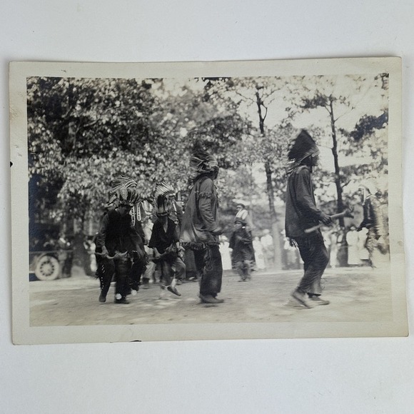 Herbert Bisco Early 1900s Native American Ceremony Powwow Photos 5x7 Ephemera - Picture 4 of 11